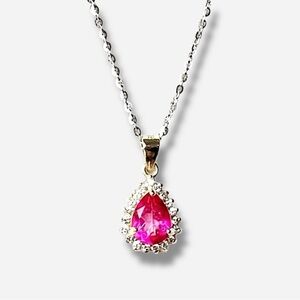 925 Sterling Silver Necklace CZ
